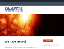 Tablet Screenshot of celestialprintdesign.com